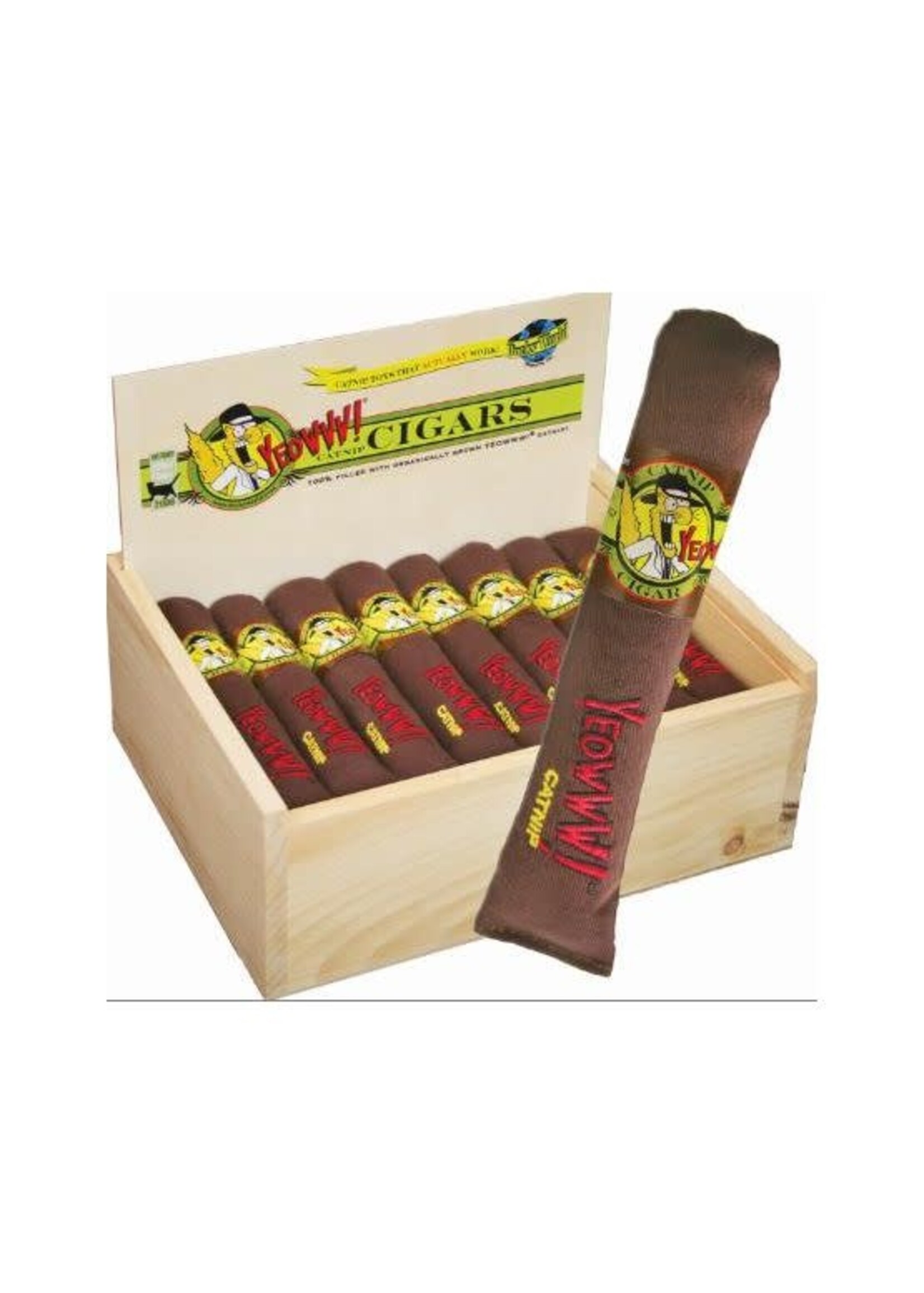 DUCKY WORLD JOUET D'HERBE A CHAT CIGARE 7''