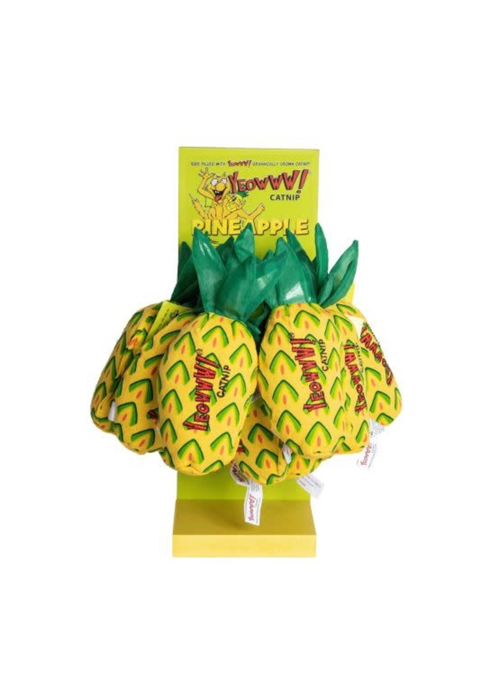 DUCKY WORLD JOUET D'HERBE A CHAT ANANAS