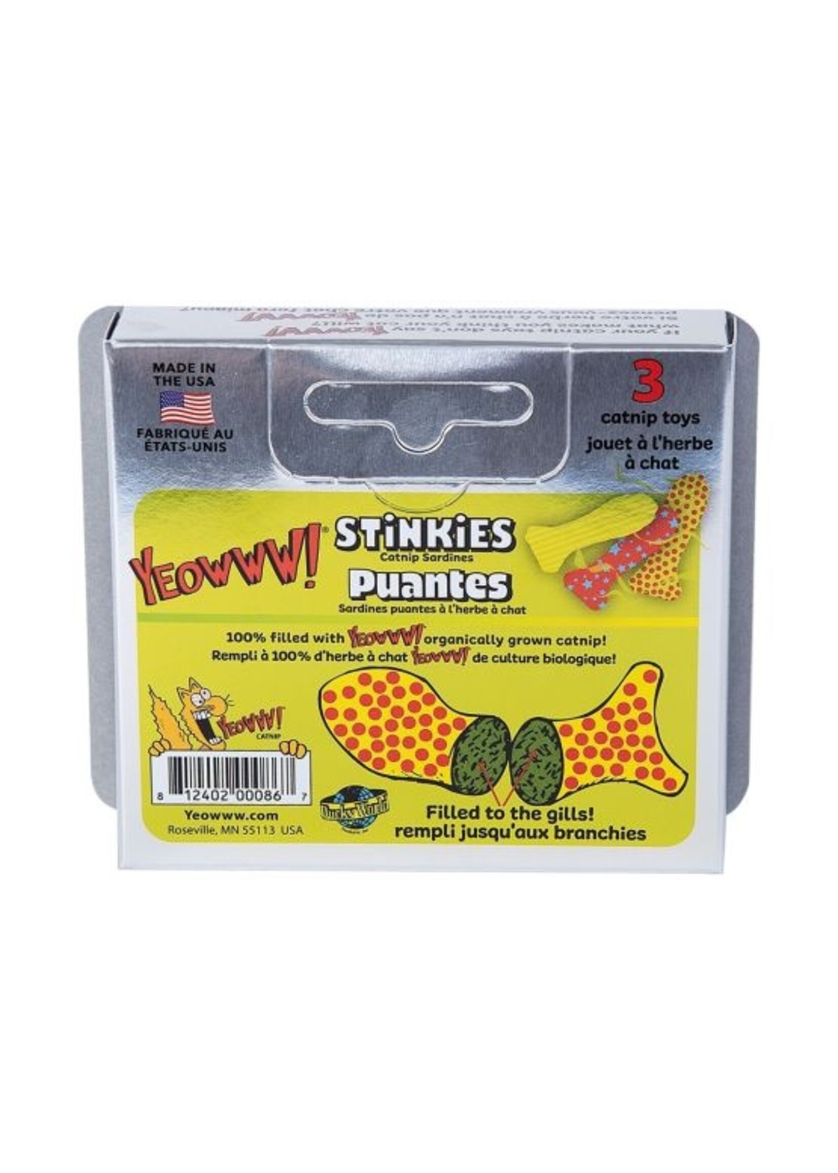 DUCKY WORLD JOUET D'HERBE A CHAT BOITE DE SARDINE PAQUET 3