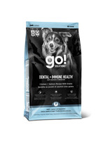 GO! SOLUTIONS PETCUREAN GO! CHIEN SANTÉ DENTAIRE ET IMMUNITAIRE POULET ET SAUMON AVEC GRAINS 18 LBS