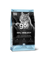 GO! SOLUTIONS PETCUREAN GO! CHAT SANTÉ DENTAIRE ET IMMUNITAIRE POULET ET SAUMON AVEC GRAINS 6 LBS