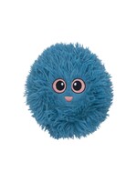 BUD'Z BUD'Z JOUET EN PELUCHE POUR CHIEN 3 TISSUS GROSSE BALLE JOUFFLUE BLEU ACIER 18 CM