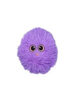 BUD'Z BUD'Z JOUET EN PELUCHE POUR CHIEN 3 TISSUS GROSSE BALLE JOUFFLUE MAUVE 18 CM