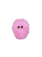 BUD'Z BUD'Z JOUET EN PELUCHE POUR CHIEN 3 TISSUS PETITE BALLE JOUFFLUE ROSE 10 CM