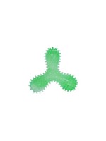 BUD'Z BUD'Z JOUET POUR CHIEN CAOUTCHOUC LUMINEUX TRISKEL À POINTES VERT 16 CM