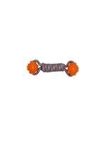 BUD'Z BUD'Z JOUET POUR CHIEN CORDE FLOTTANTE HALTÈRE ORANGE ET BLEU 24 CM