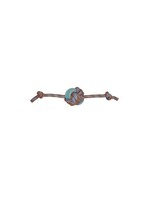 BUD'Z BUD'Z JOUET POUR CHIEN CORDE FLOTTANTE POMME DE TOULINE ORANGE ET BLEU 33 CM