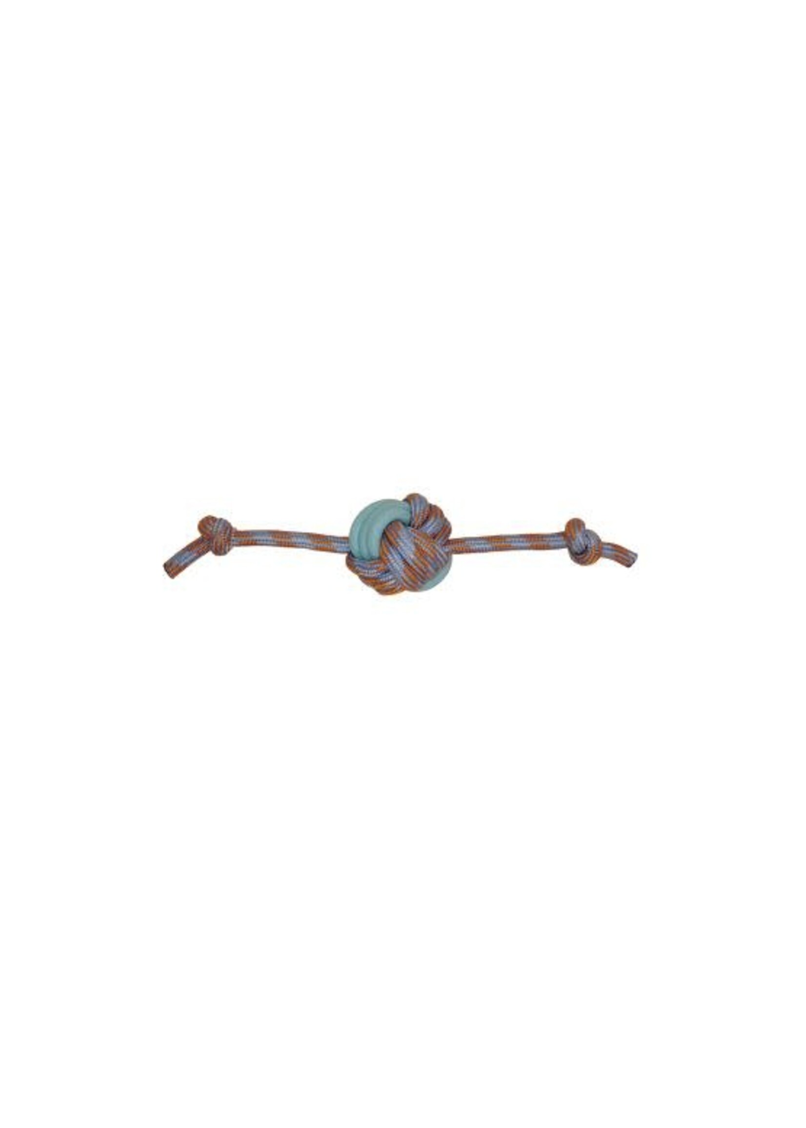 BUD'Z BUD'Z JOUET POUR CHIEN CORDE FLOTTANTE POMME DE TOULINE ORANGE ET BLEU 33 CM