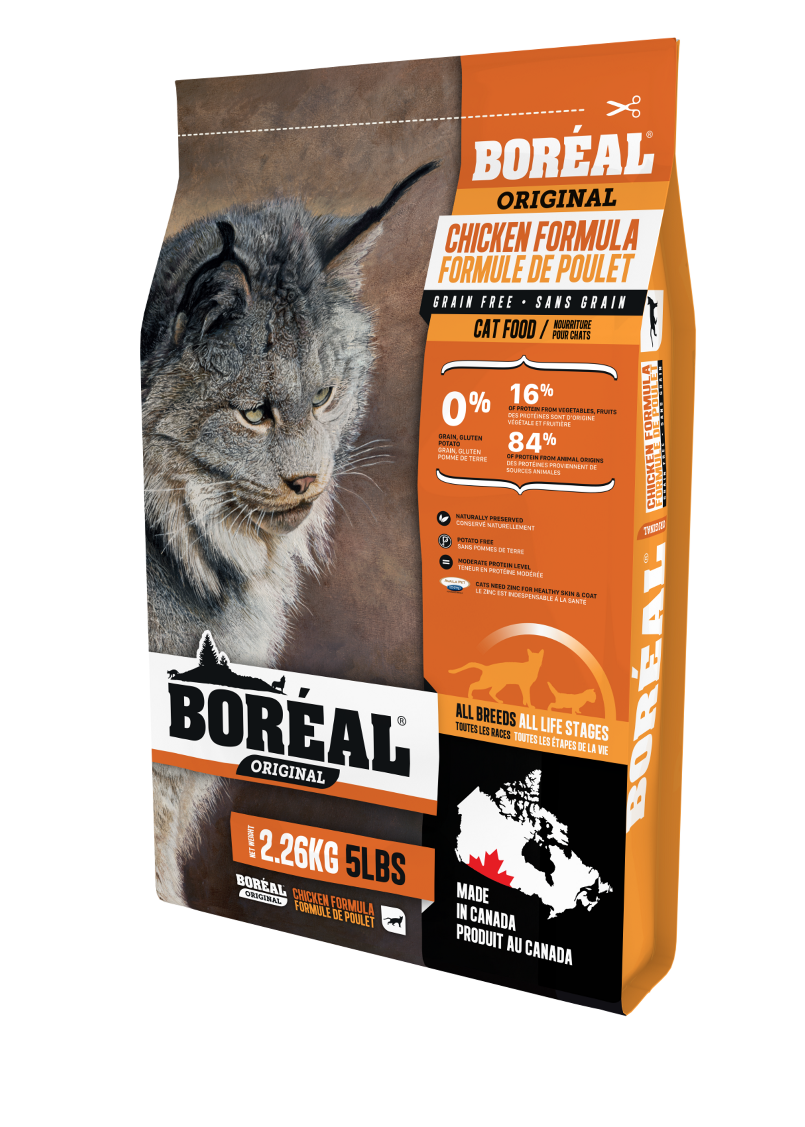 BOREAL BOREAL ORIGINAL NOURRITURE POUR CHAT POULET SANS GRAINS