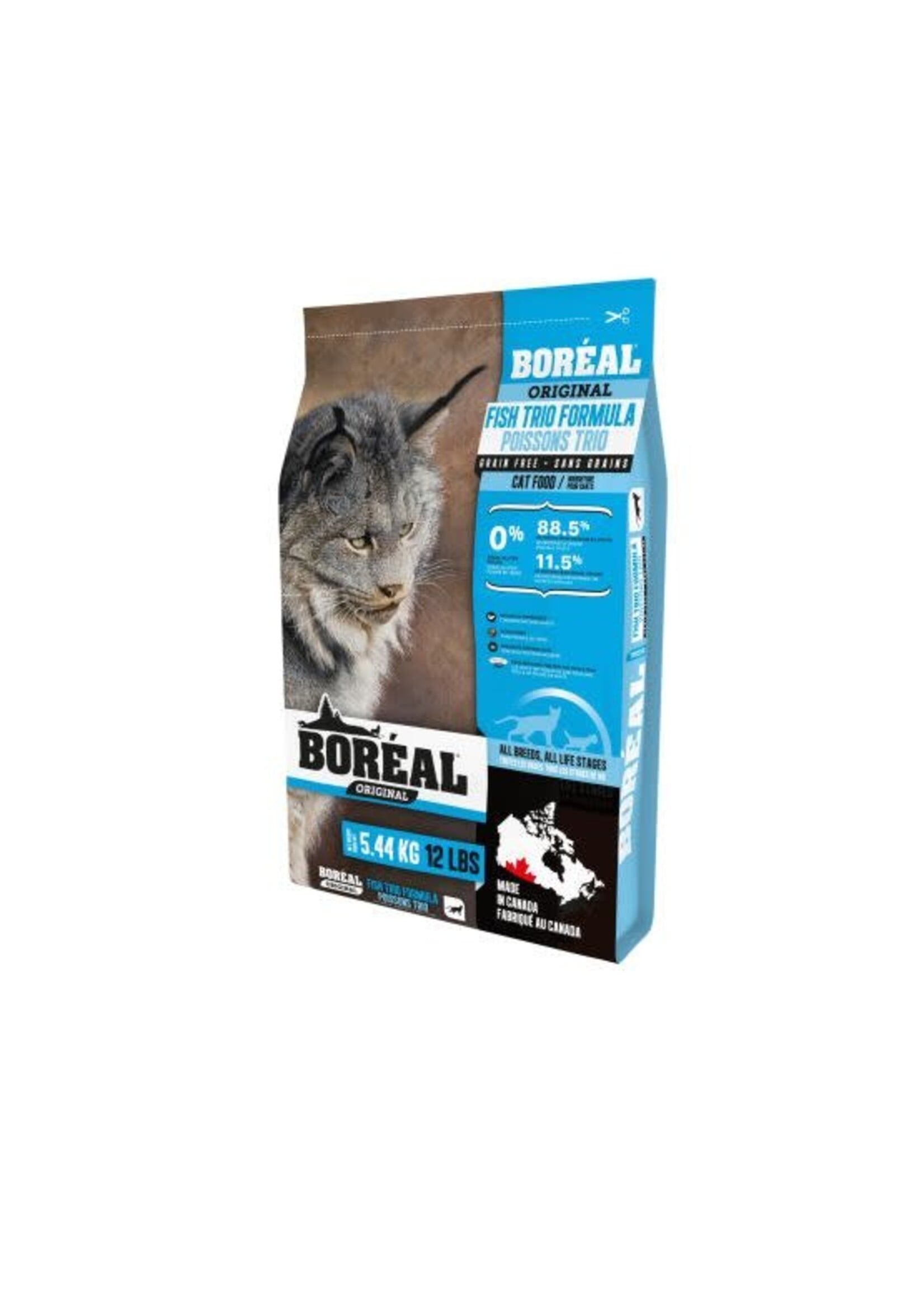 BOREAL BOREAL ORIGINAL NOURRITURE POUR CHAT TRIO DE POISSONS SANS GRAINS