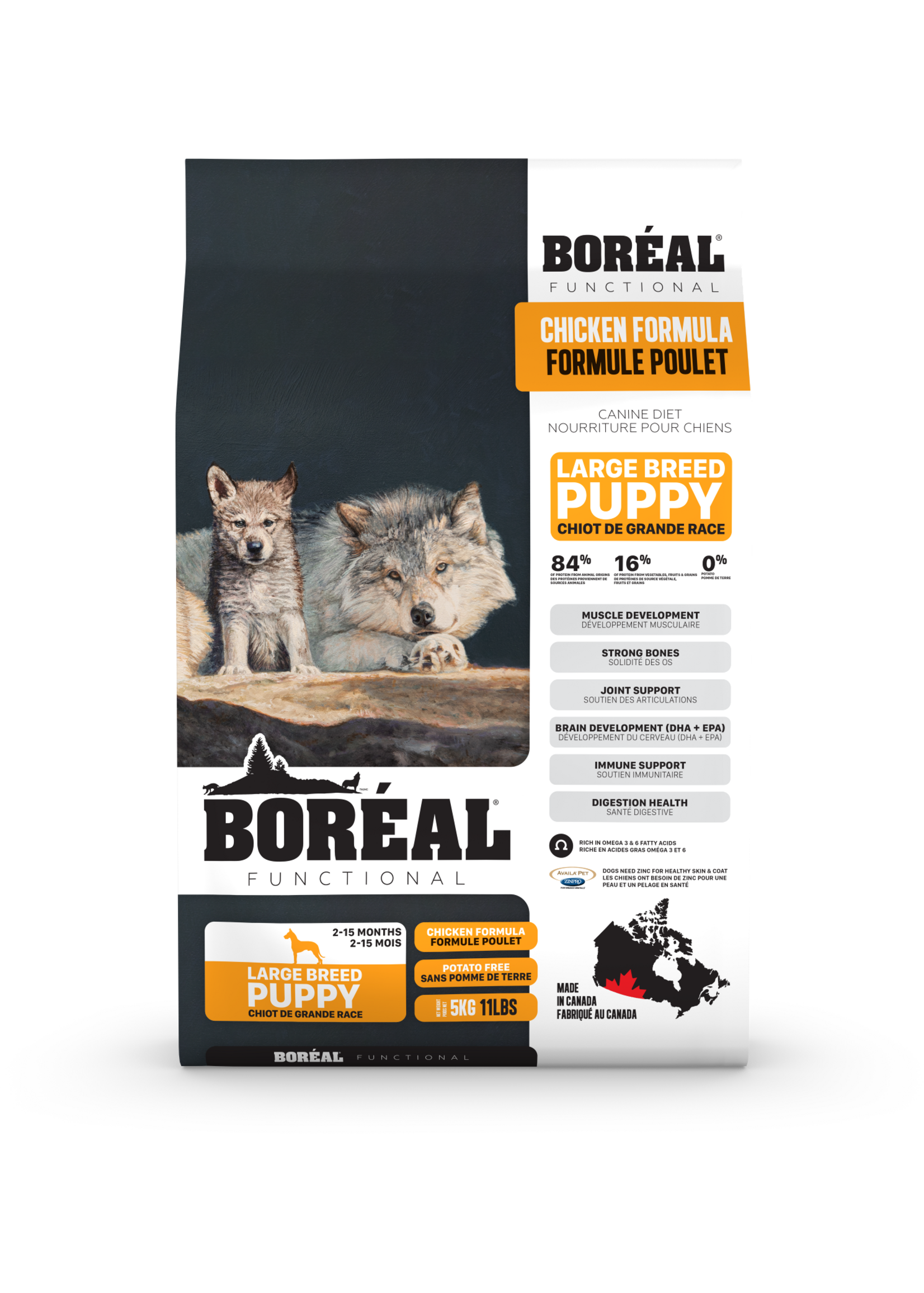 BOREAL BOREAL FUNCTIONNAL NOURRITURE POUR CHIOT GRANDE RACE AU POULET 10KG