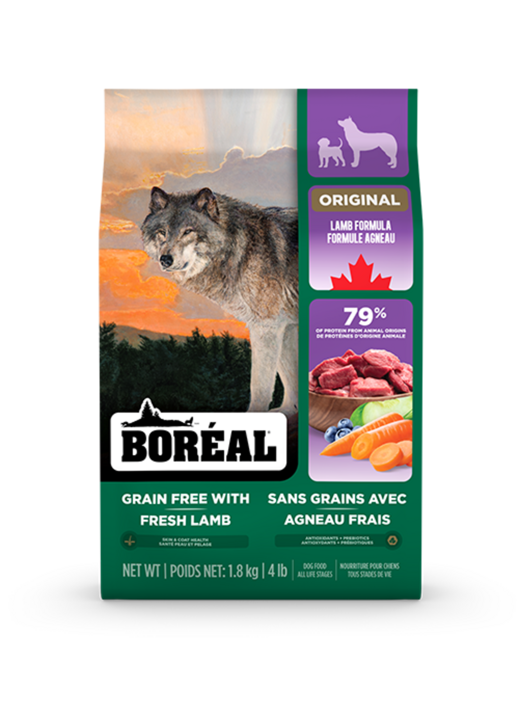 BOREAL BOREAL ORIGINAL CHIEN  A L'AGNEAU SANS GRAINS
