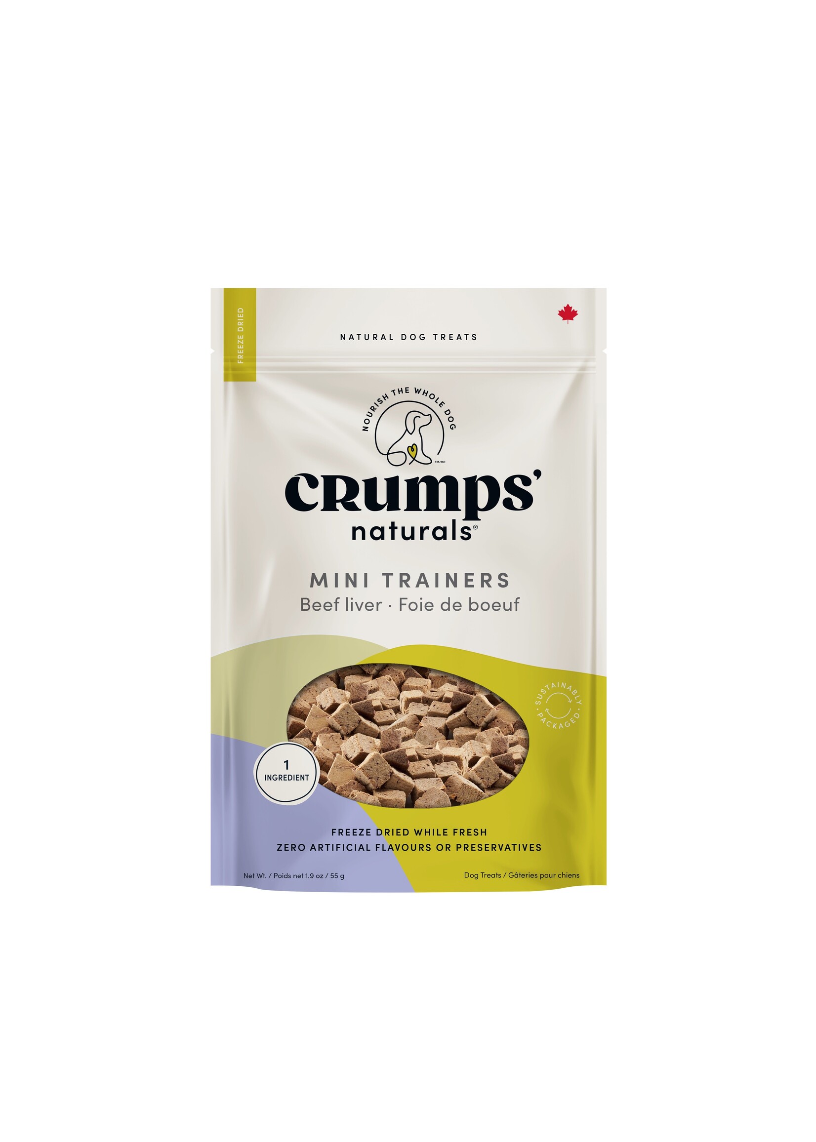 CRUMPS NATURALS MINI GATERIES D'ENTAINEMENT POUR CHIEN FOIE DE BOEUF