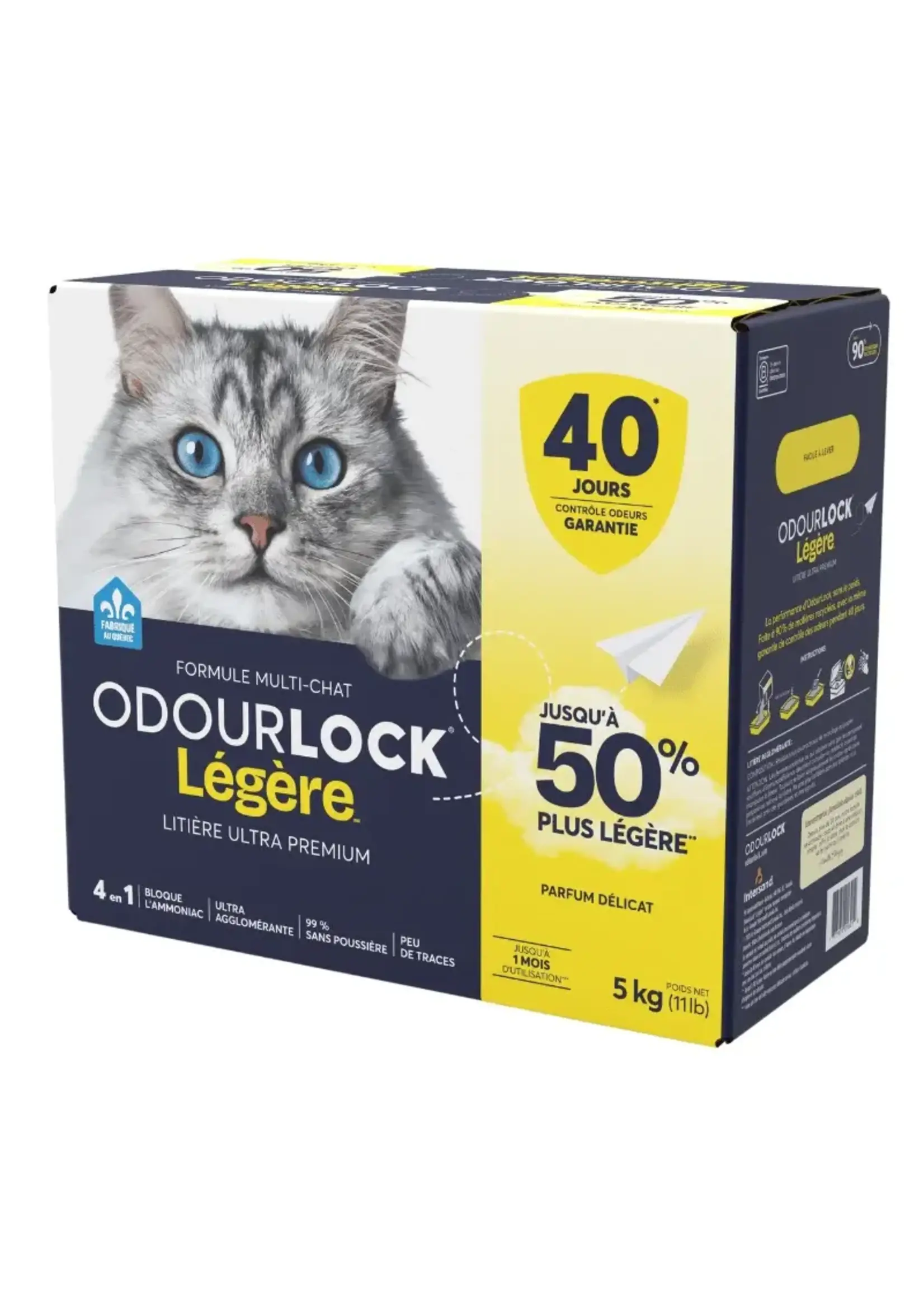 INTERSAND INTERSAND LITIERE ODOUR LOCK LEGERE PARFUM  DELICAT 5KG