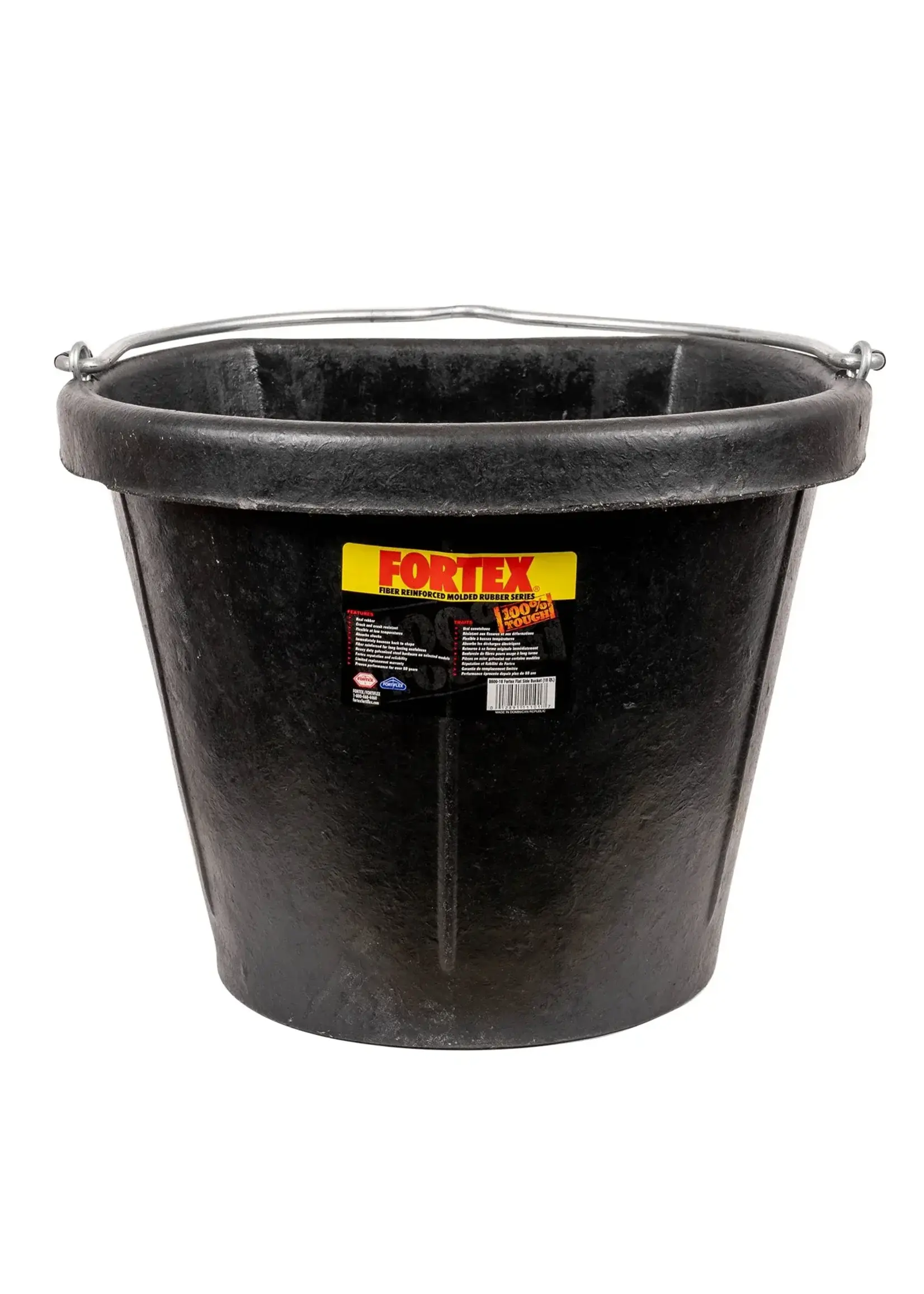 FORTIFLEX NOIR 18 QT CAOUTCHOUC DOS PLAT
