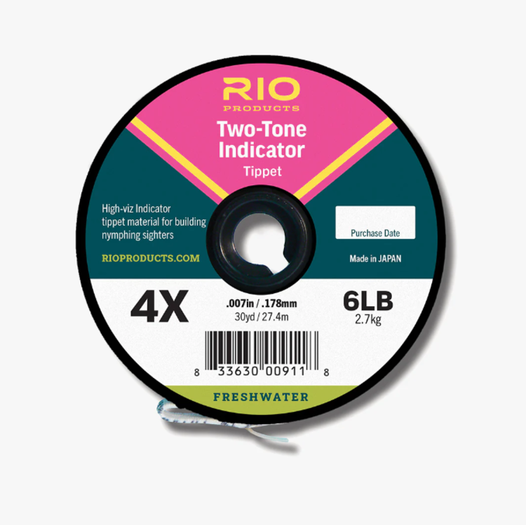Rio Two Tone Indicator Tippet (Pink/Yellow)-30Yds