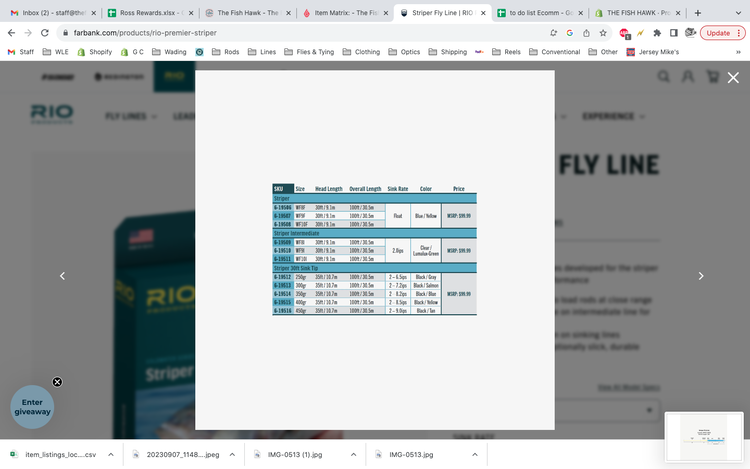 Rio Rio Premier Striper Fly Line