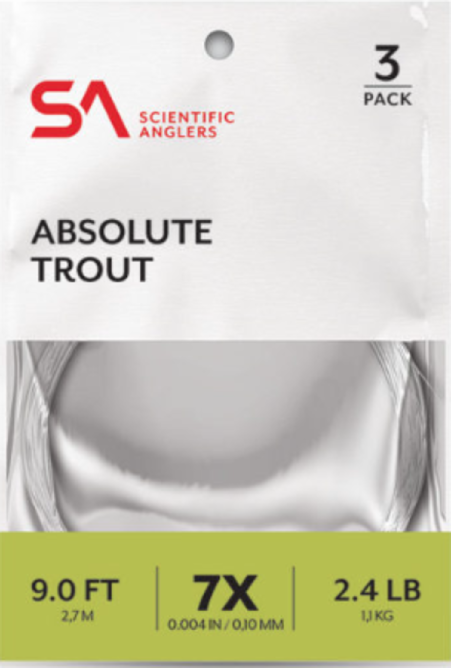 Scientific Anglers® Absolute Trout Finesse Leader, Bas de Ligne Scientif
