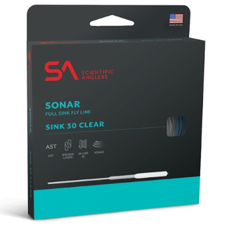 Scientific Angler Sonar Sink 30 Clear - Aqua/Clear