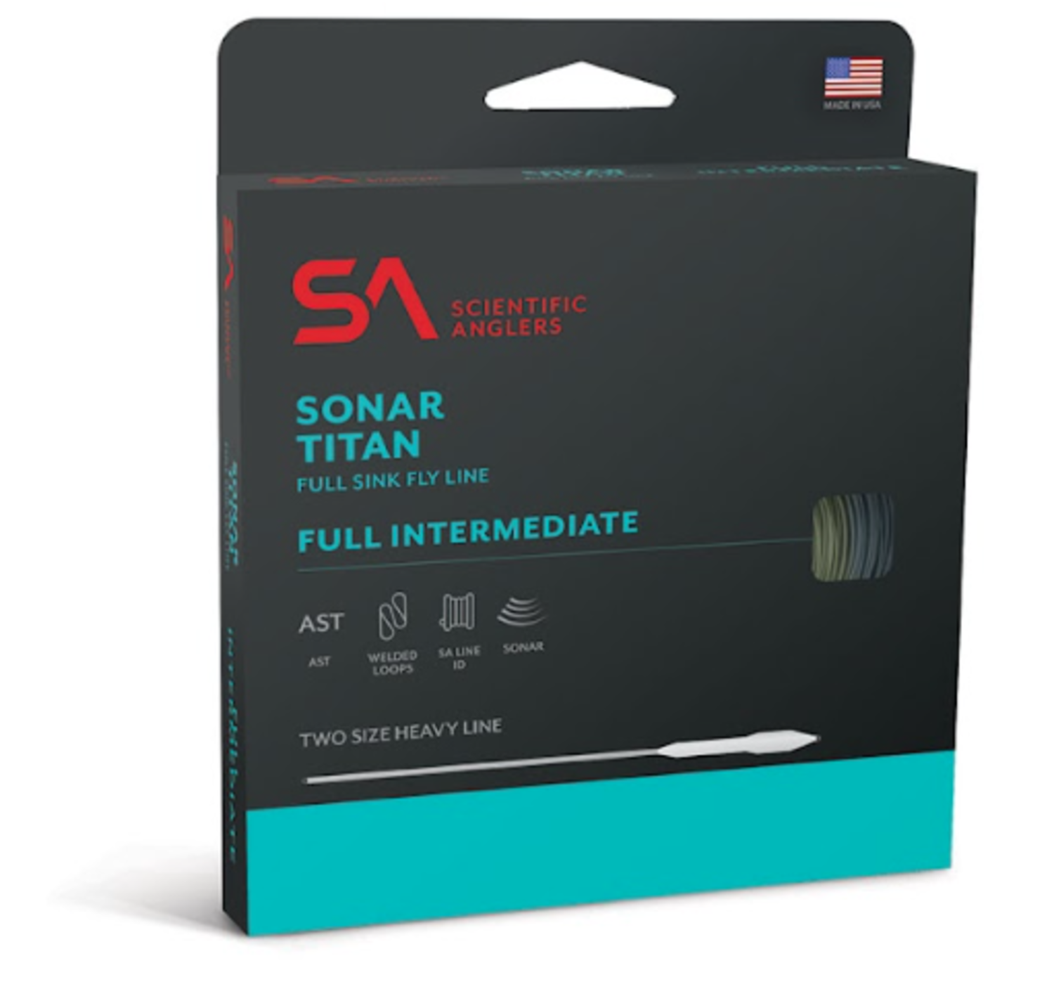 Scientific Anglers Sonar Titan Full Intermediate Fly Line - Blue/Pale Green  11 wt