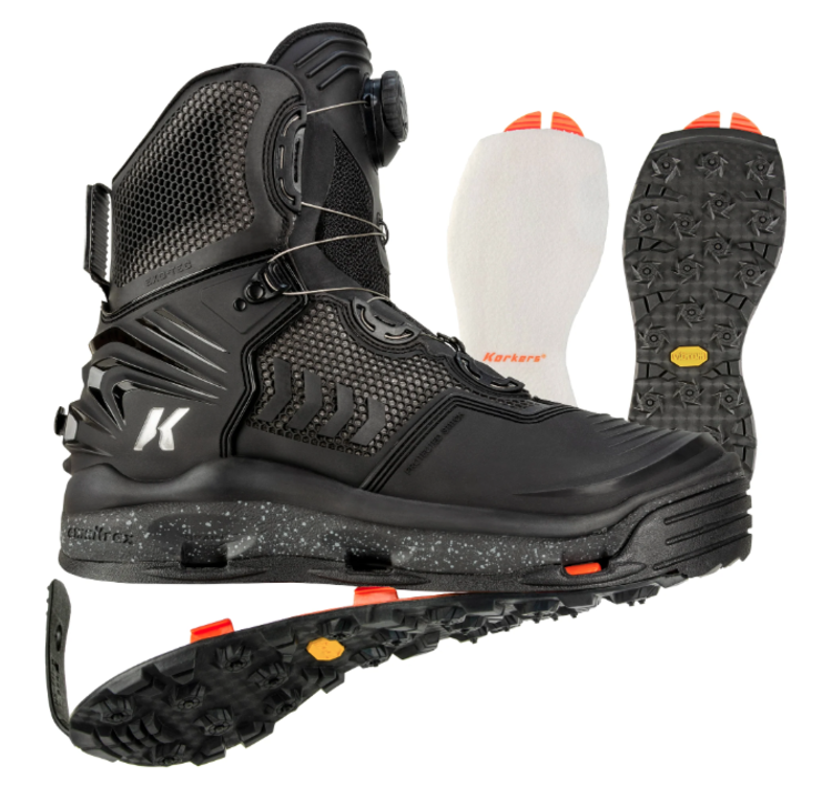 Korkers Korkers River Ops Wading Boots BOA- Felt & Kling-On Soles