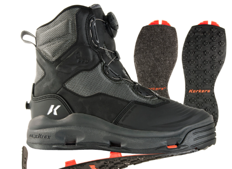Korkers Korkers Darkhorse Wading Boots- Felt & Kling-On Soles