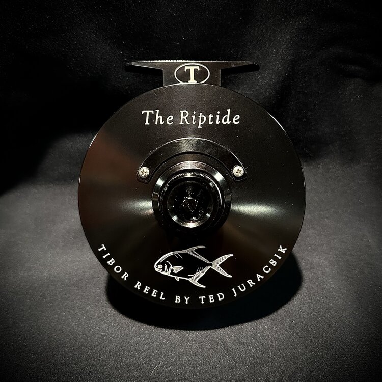 Tibor Tibor Riptide - Permit Engraving - Polished Black