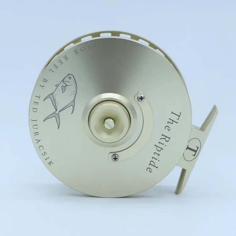 Tibor Tibor Riptide - Permit Engraving  - Satin Gold