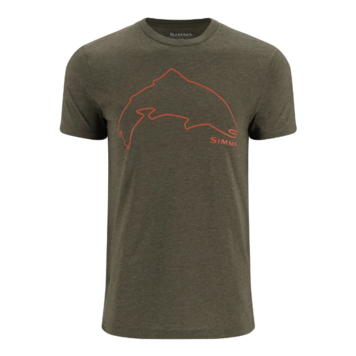 Simms M Trout Outline T-shirt