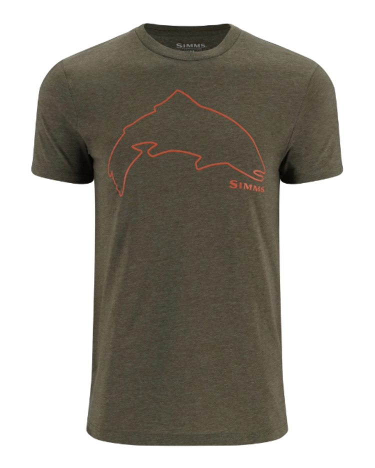 Simms M Trout Outline T-shirt