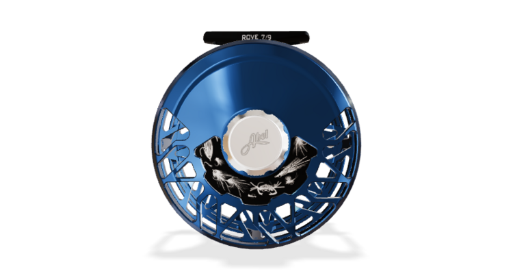 Abel Abel Rove 7/9 Ported Reel - Deep Blue/Platinum Drag knob and Handle