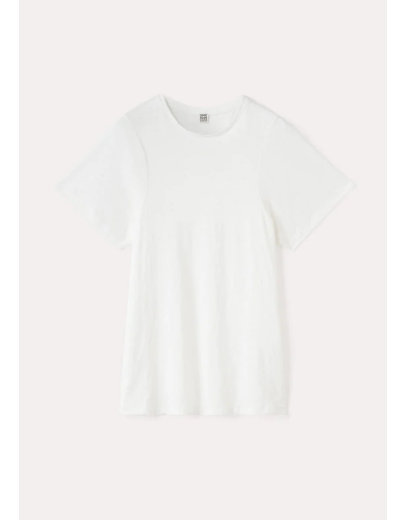 Toteme Curved Seam Linen Tee