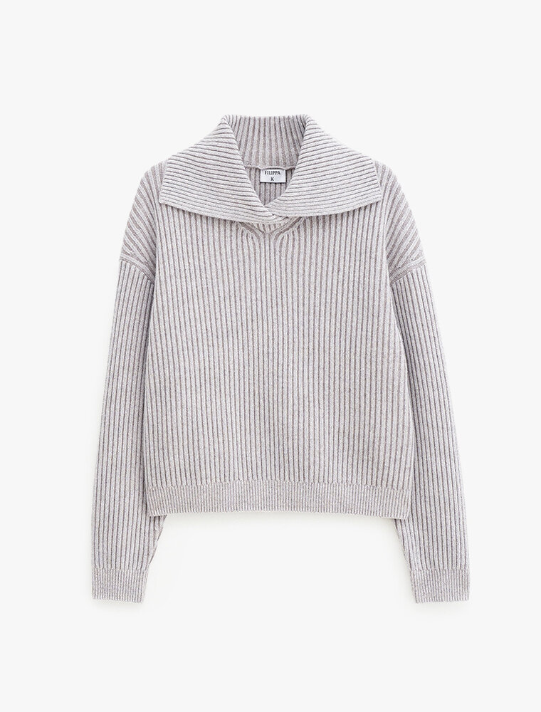 Filippa K Ribbed Collar Sweater