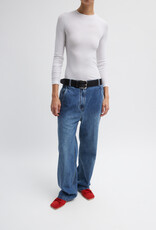 Tibi Circular Ribbed Crewneck Pullover