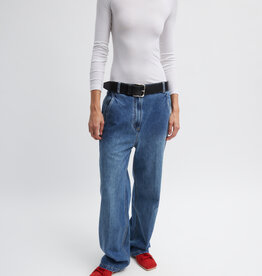 Tibi Circular Ribbed Crewneck Pullover