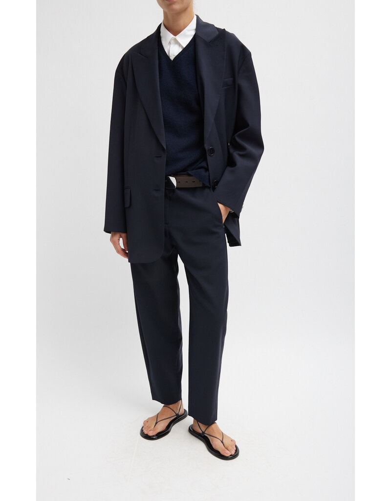 Tibi Tropical Wool Reese Sculpted Trouser