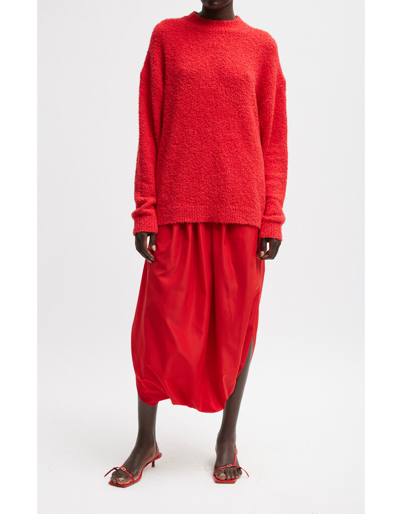 Tibi Serviette Crewneck Easy Pullover