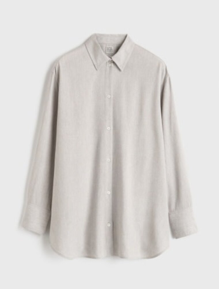 Toteme Relaxed wool viscose shirt