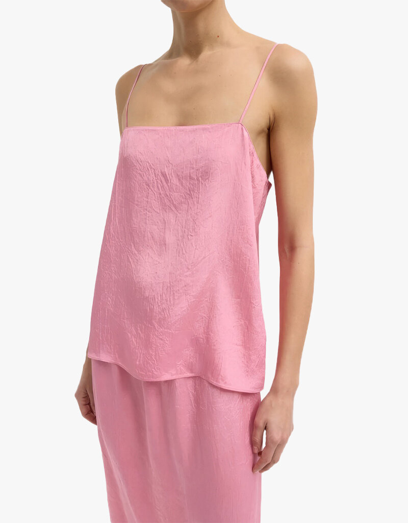 Tibi Summer Acetate Crinkle Cami