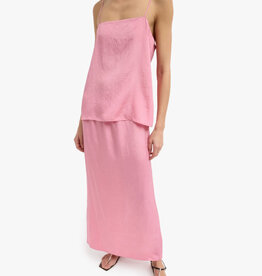 Tibi Summer Acetate Crinkle Maxi Slip Skirt