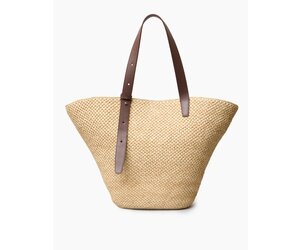 Bianca Raffia Bag Large | Lie Studio - vert