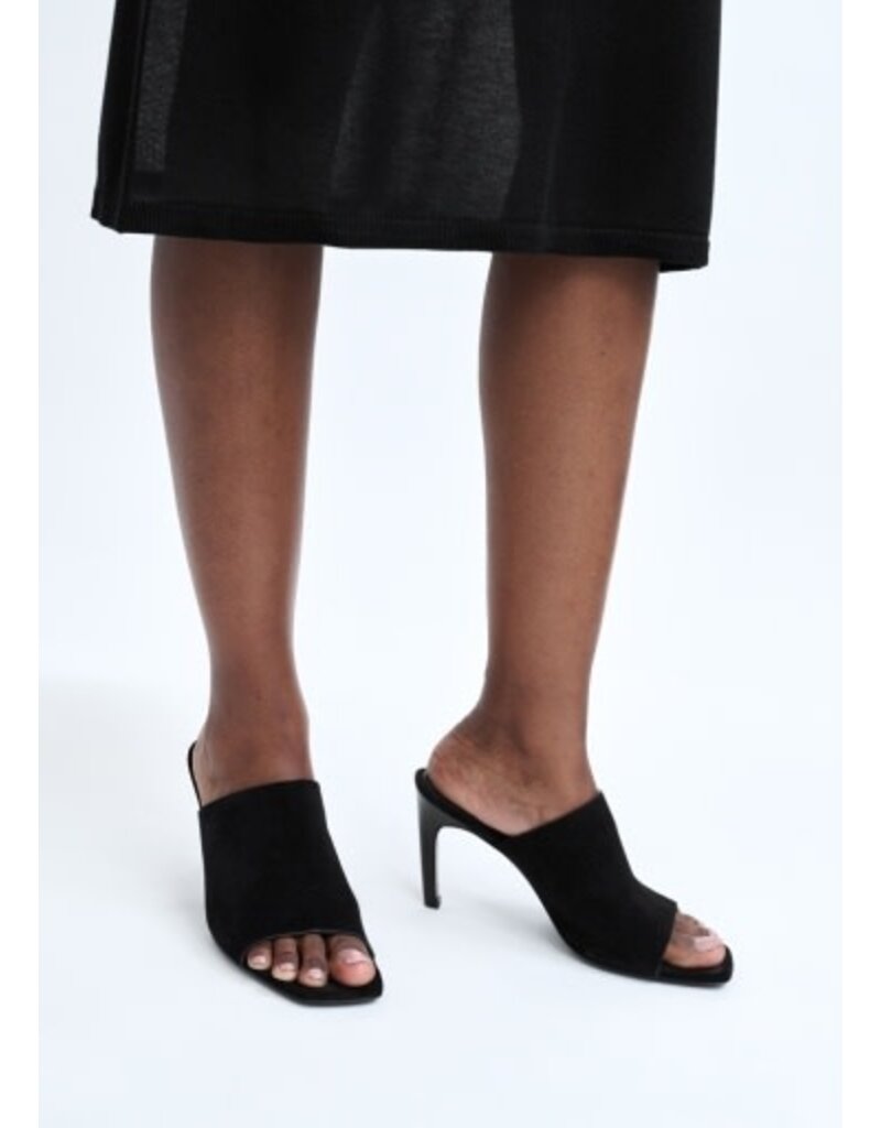 Toteme Velour-Leather Bandeau Mules