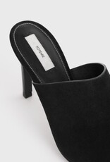 Toteme Velour-Leather Bandeau Mules