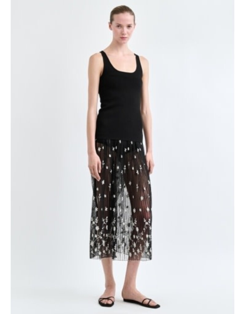 Toteme Floral Tulle Skirt