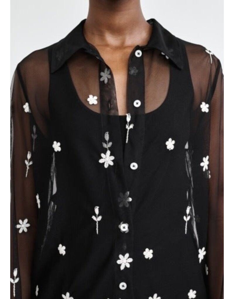 Toteme Floral Tulle   Shirt