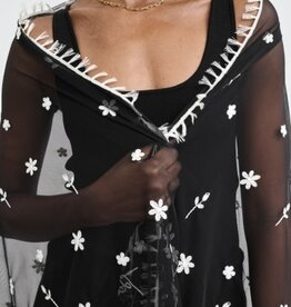 Toteme Floral Tulle Shawl