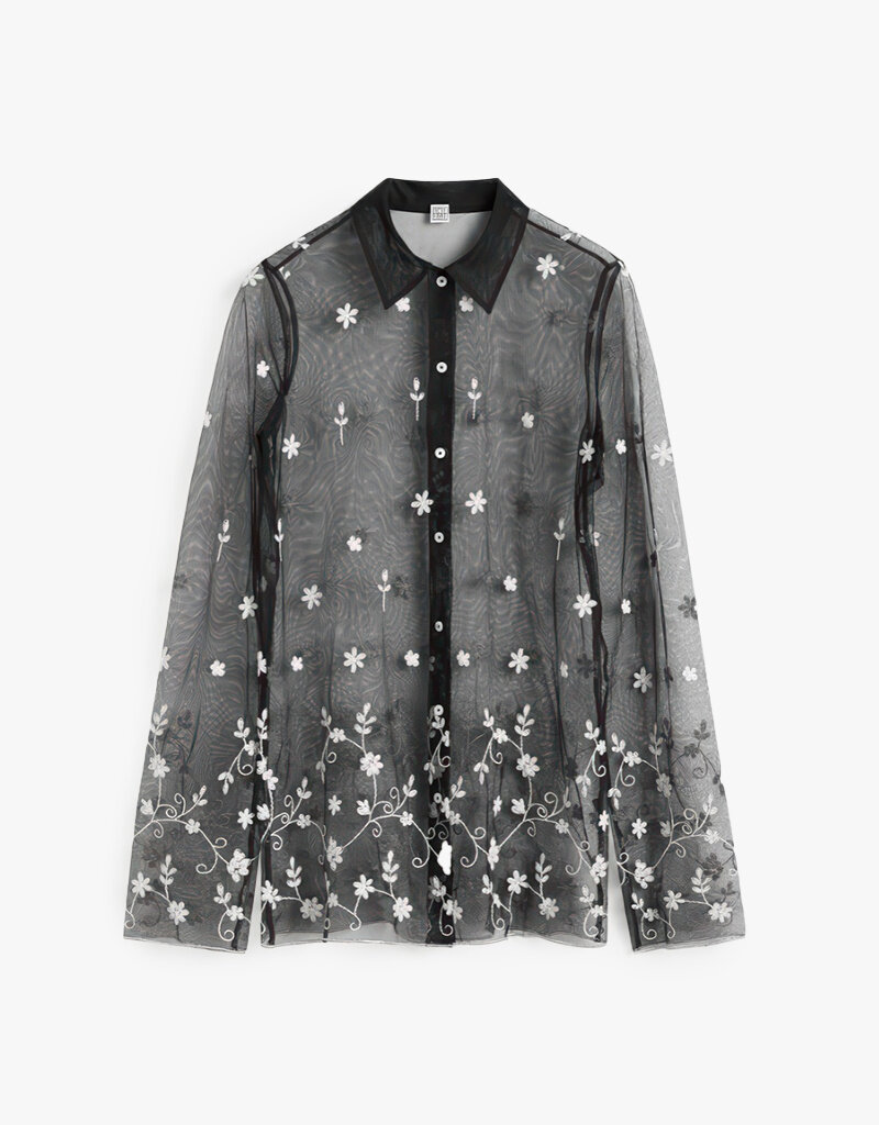 Toteme Floral Tulle   Shirt