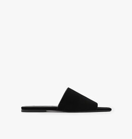 Toteme Velour-Leather Bandeau Slides