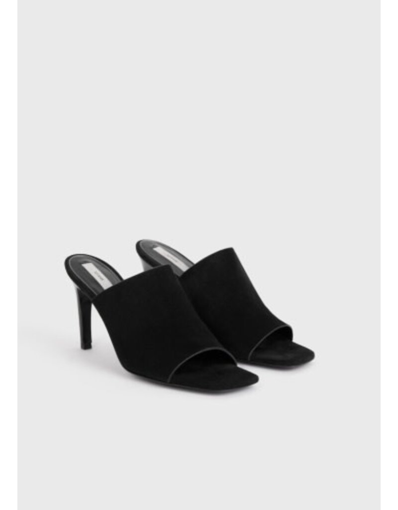 Toteme Velour-Leather Bandeau Mules