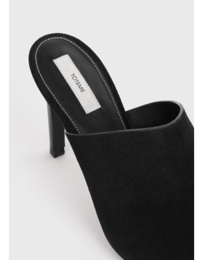 Toteme Velour-Leather Bandeau Mules